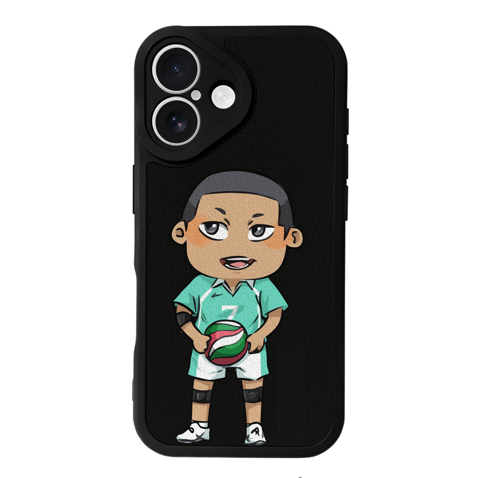 （画像用） ハイキュー!! Haikyu!! 【iPhone 16シリーズ対応】シリコンスマホケース（レザー調） 材質：シリコン